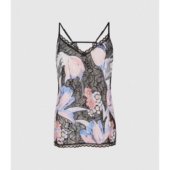 Reiss Cali Floral Printed Cami‎ Top Size US 8 / UK 12 - Picture 3 of 12